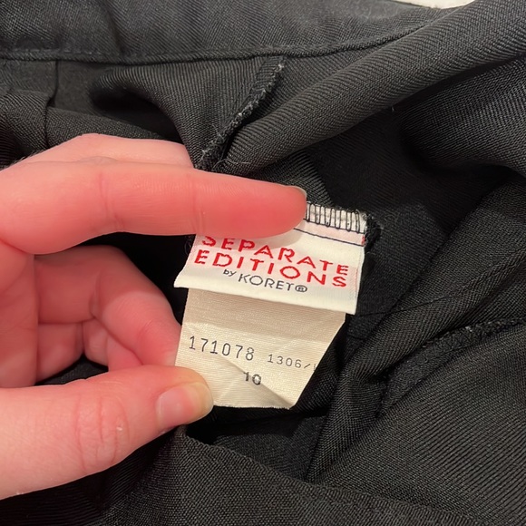 Black High Waisted Trousers - Picture 9 of 10